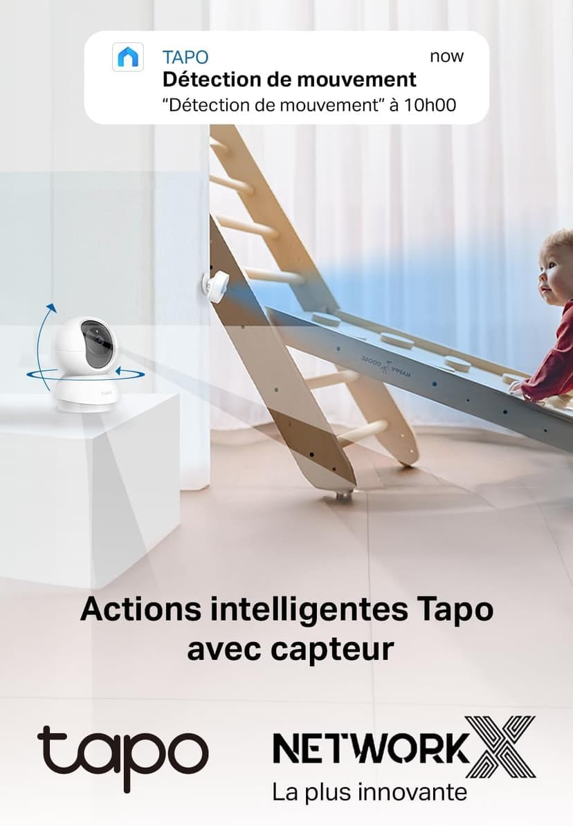 Tapo C210 2 Pack Indoor WiFi Surveillance Camera 2K (3MP) for Baby/Pets - 2-Way Audio, Compatible with Alexa and Google Assistant - 8