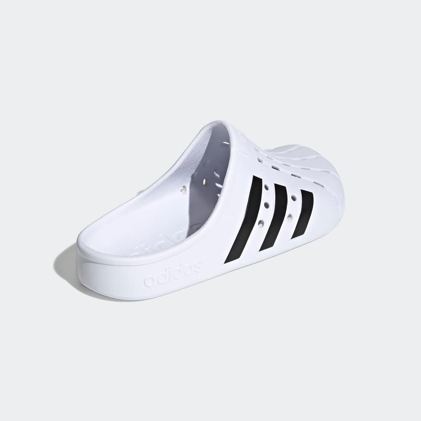 adidas Unisex Adilette Clogs, Cloud White/Core Black/Cloud White, 4 UK - 7