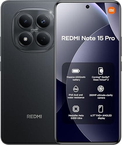 XIAOMI Redmi Note 15 Pro 12+512 Black (No power adapter included)