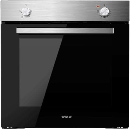 Cecotec Four Encastrable Bolero Hexa C126000 Inox A. 2800 W, capacité de 77 L, 4 fonctions, Steam Assist, Steam EasyClean, Cooling Fan, Triple Vitrage, Classe Énergétique A, Lumière intérieure.