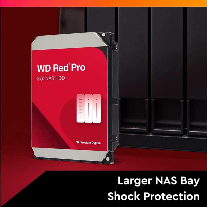 WD Red Pro 12 To NAS Disque Dur Interne 3,5" - 7200 RPM Classe, SATA 6 Gb/s, CMR, Cache de 512 Mo - 3