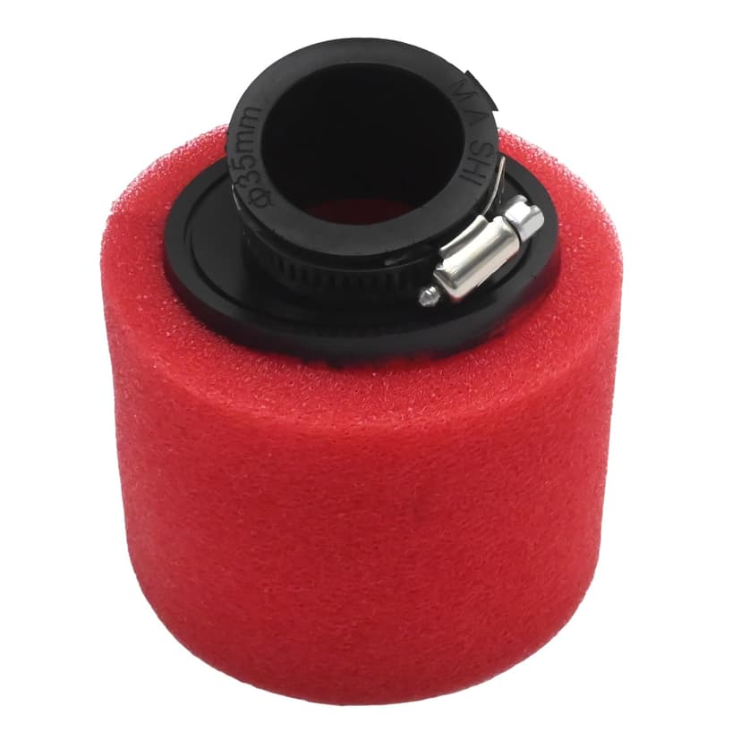 Ollanoos 35mm Air Filter Foam Cleaner, Arc Air Filter Compatible with 50cc 70cc 90cc 110cc 125cc 150cc Dirt Bikes, ATVs, Go Karts and Scooters (Red) - 6