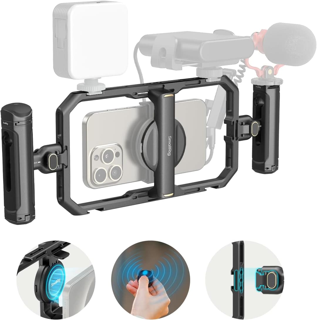 SMALLRIG Universal Quick Release Phone Cage Kit Basic, Al…