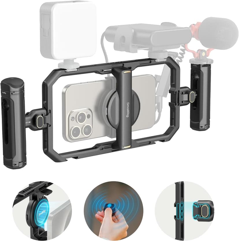 SMALLRIG Universal Quick Release Phone Cage Kit Basic, Al… - 1