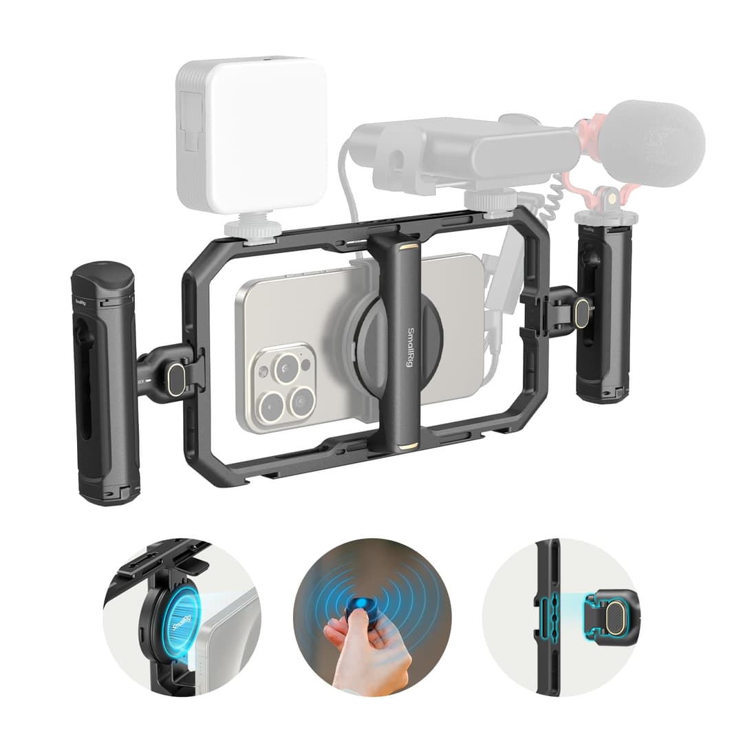 SMALLRIG Universal Quick Release Phone Cage Kit Basic, Al…