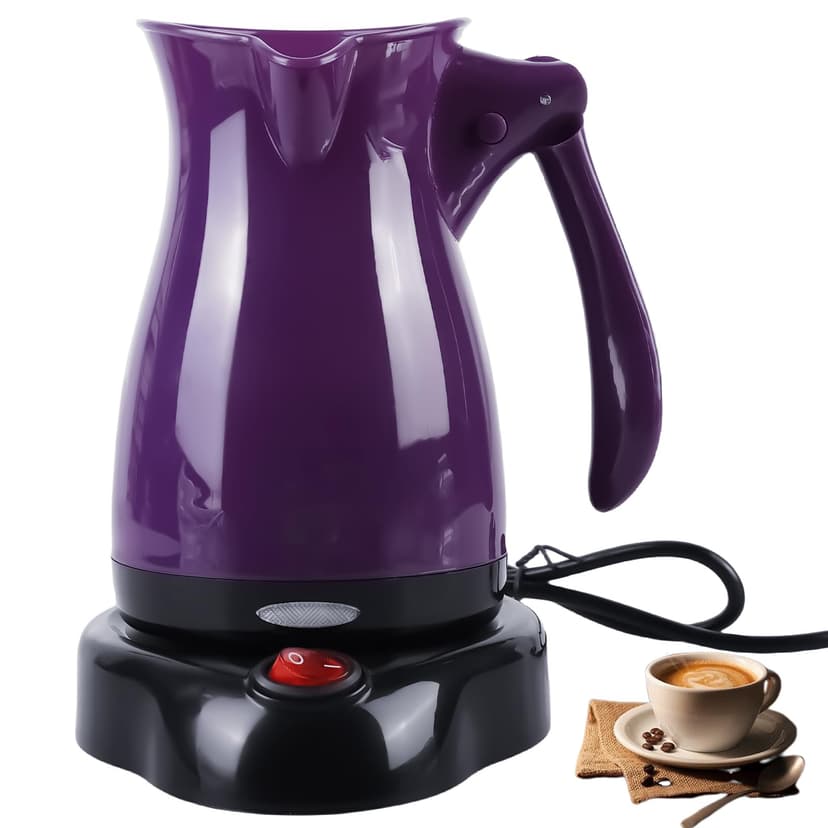 Behogan Electric Coffee Pot, 500 ml, 500 W Electric Turkish Coffee Pot, Electric Coffee Pot, Electric Coffee Pot for Home, Office, Mocha, Tea, Travel - 1