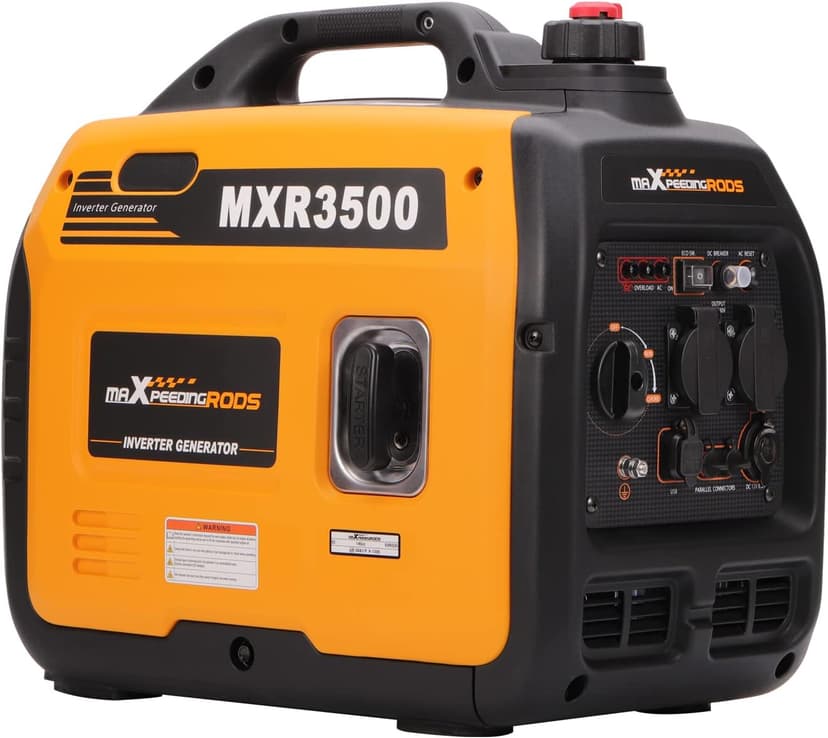 maXpeedingrods 3300W Groupe Electrogene Silencieux Inverter Essence avec Prises USB et 230V Générateur Electrique 4 Temps Generator Léger Secours pour les Caravanes, Garage, Jardin, Camping - 1