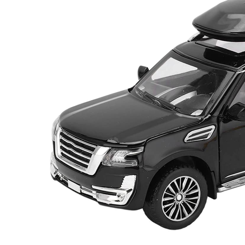 RiToEasysports Modèle de Voiture SUV 1/32 en Métal Alliage Moulé Sous Pression Jouet Voiture avec Son et Lumière pour Garçons et Filles (Noir) - 6