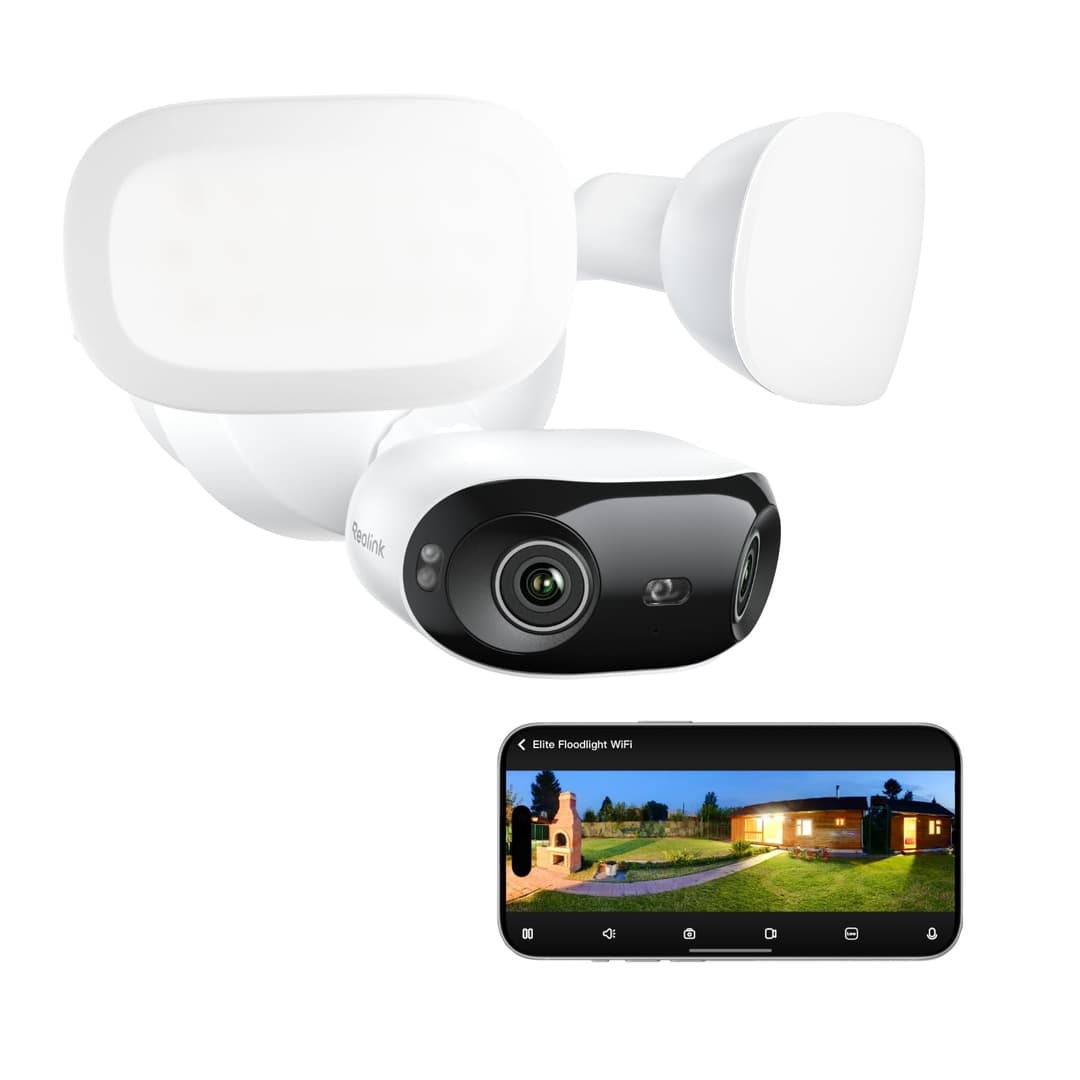 Reolink Elite Floodlight WiFi, Panorama à 180°, Recherche…