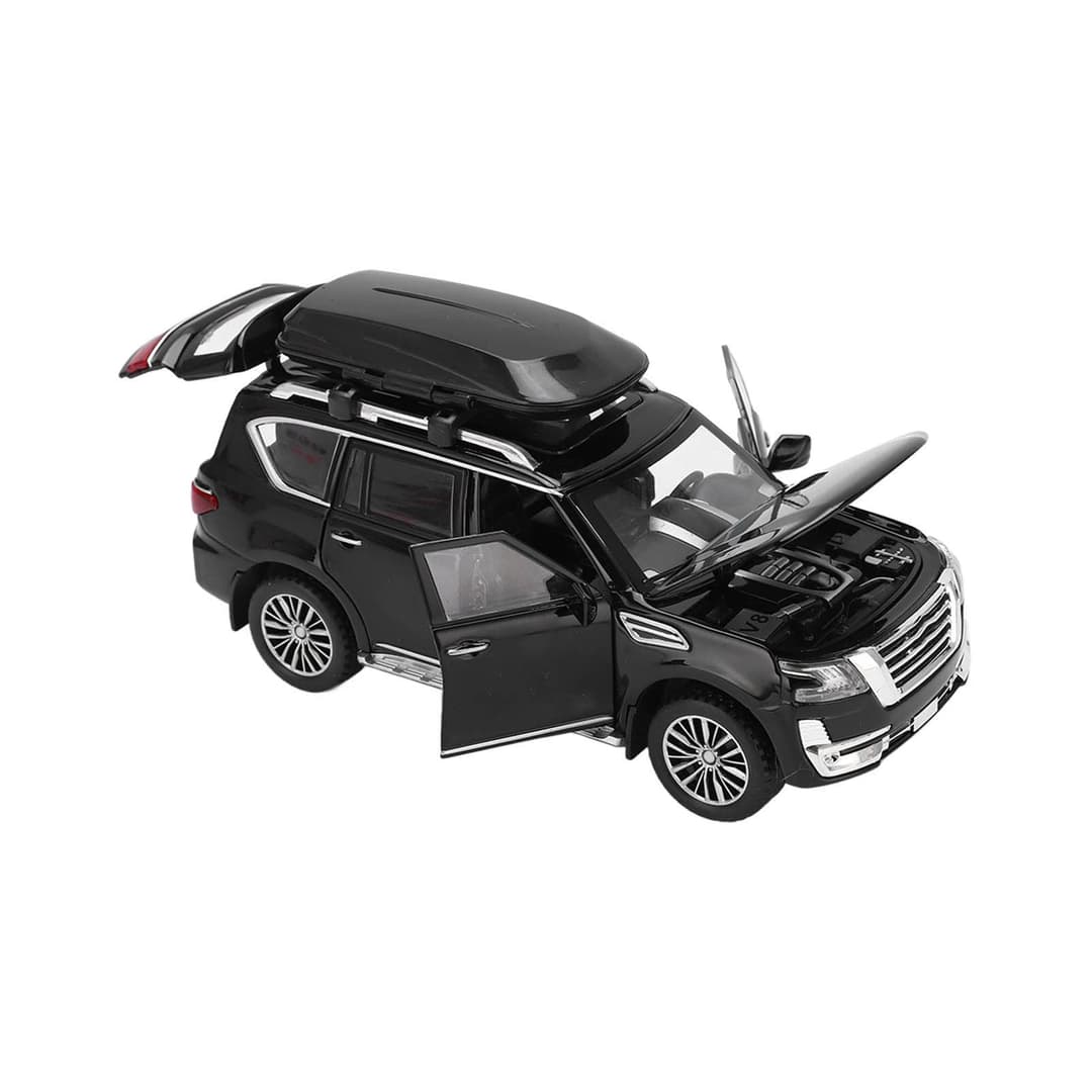 RiToEasysports Modèle de Voiture SUV 1/32 en Métal Alliage Moulé Sous Pression Jouet Voiture avec Son et Lumière pour Garçons et Filles (Noir)