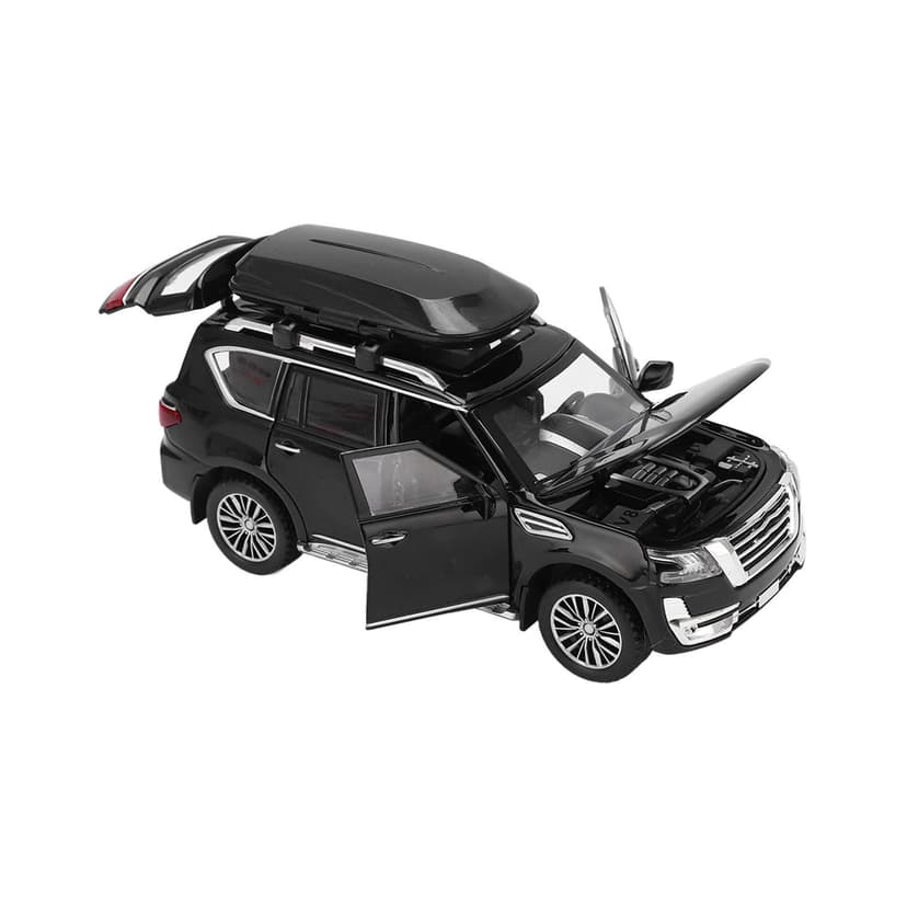 RiToEasysports Modèle de Voiture SUV 1/32 en Métal Alliage Moulé Sous Pression Jouet Voiture avec Son et Lumière pour Garçons et Filles (Noir) - 1