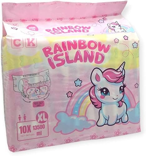 Rainbow Island Adult Foil Nappies 13500ml (XL)