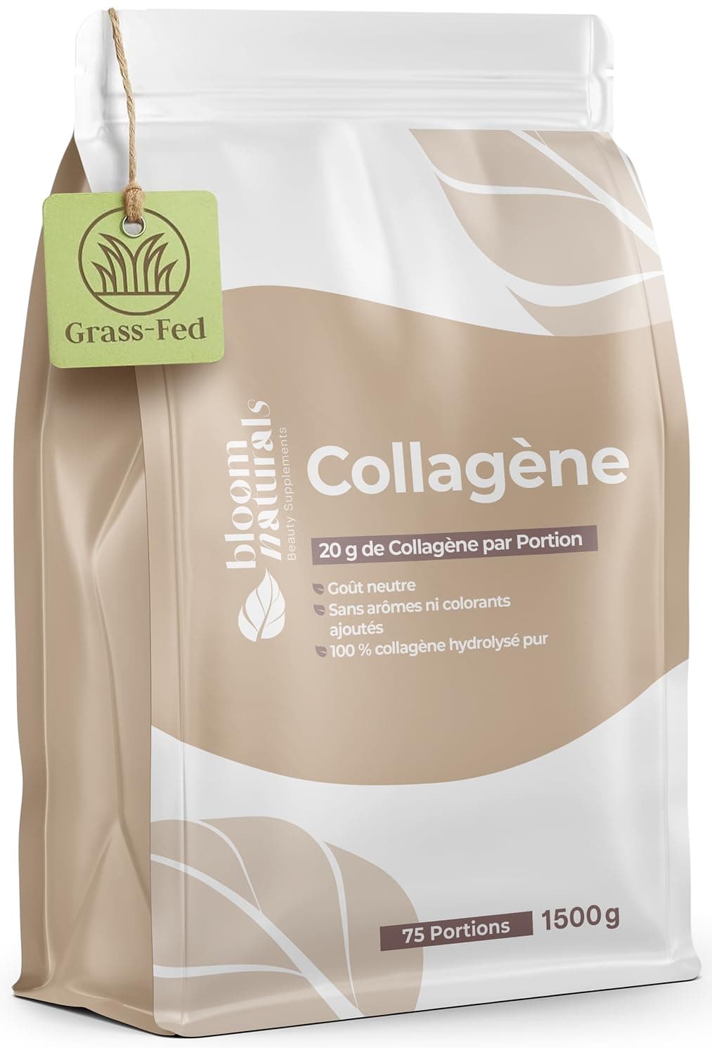 Collagène Poudre 1500g - 20g par Portion, 100% Hydrolysé,…