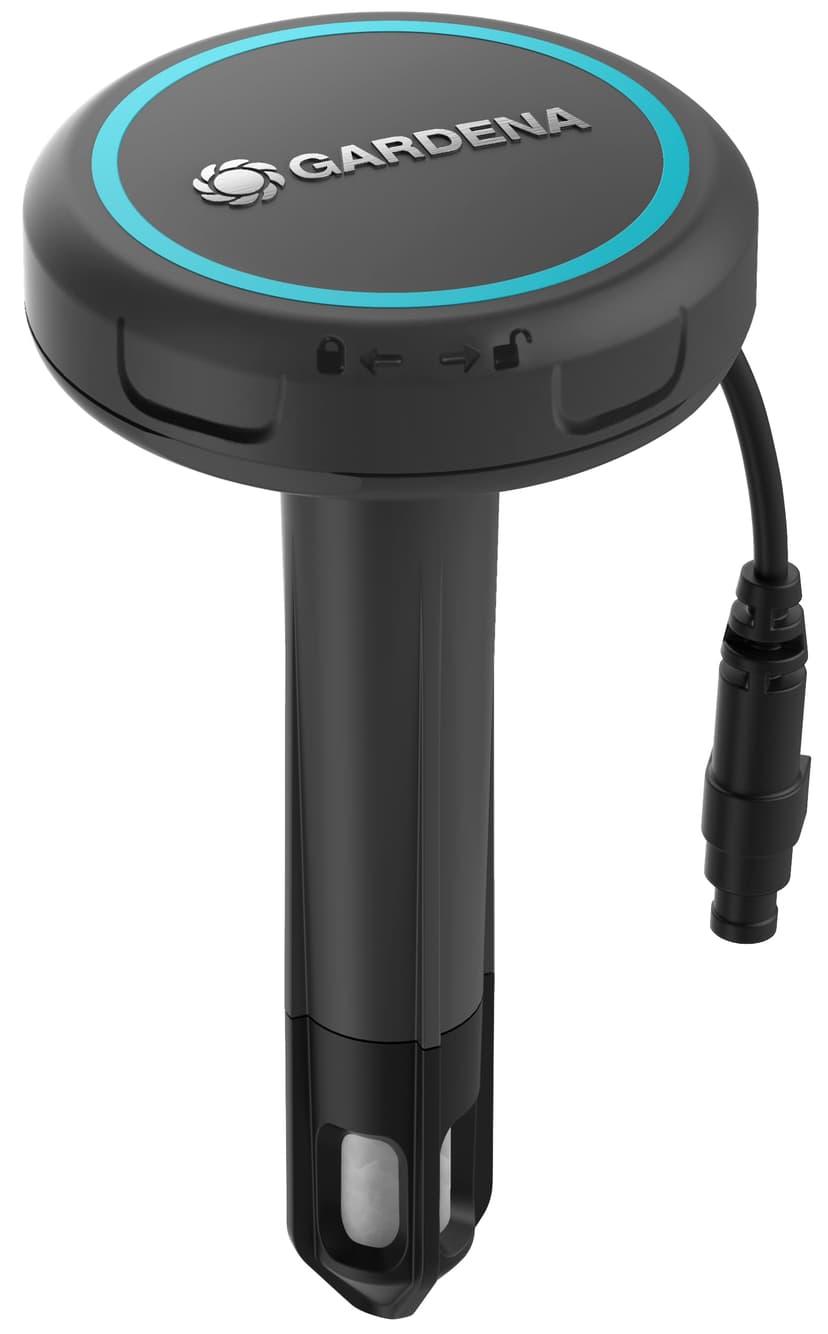 Gardena Soil Moisture Sensor: Automatic irrigation, can be used directly on the lawn, 5 m long connection cable, can be extended with extension cable (01867-20) - 1