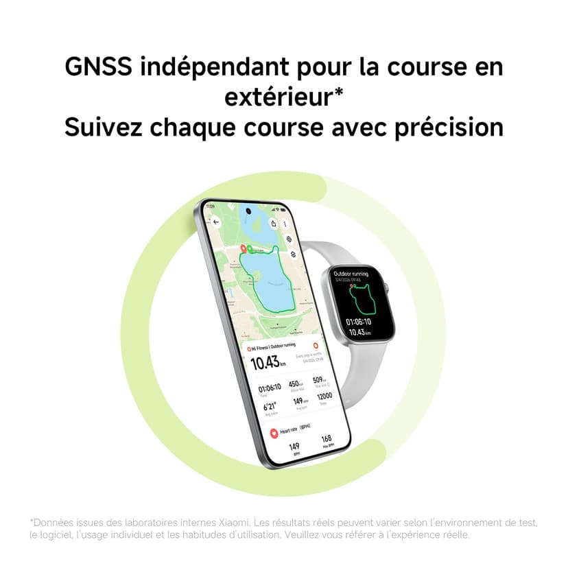 XIAOMI Redmi Watch 6 NFC, Montre Connectée Homme Femme, AMOLED 2.07'', Suivi du Sport et Fitness, 150+ Modes de Sport, jusqu'à 24 Jours d'autonomie, 5ATM, Montre GPS, Android™ & iOS, Noir - 7