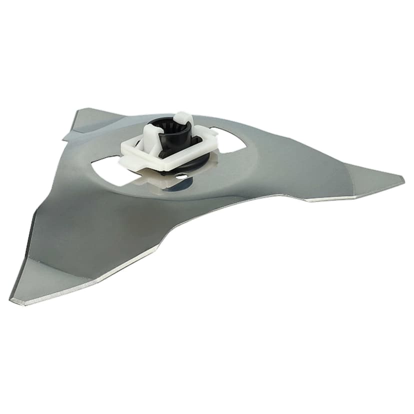 vhbw 2X Replacement Blade Compatible with Robomow RC304u, RC306, RC308, RC308PRO, RC304PRO Cordless Lawnmower - Cutter Blades, Silver, Stainless Steel - 4