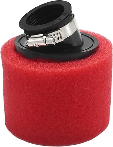 Ollanoos 35mm Air Filter Foam Cleaner, Arc Air Filter Compatible with 50cc 70cc 90cc 110cc 125cc 150cc Dirt Bikes, ATVs, Go Karts and Scooters (Red)