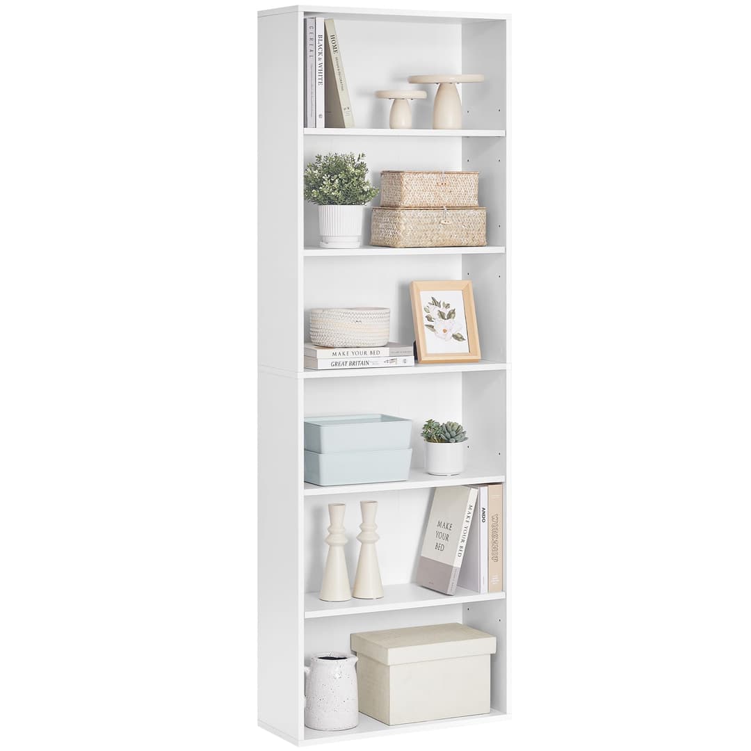VASAGLE Bookcase, 6-Tier Bookshelf, Open Storage Shelf, S…