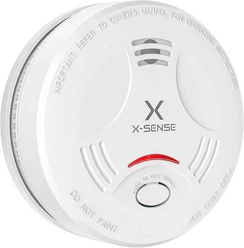X-Sense Smoke Alarm for Home, 10-Year Sealed Battery Fire Alarm, LED Indicator & Silence Button, Smoke Detector Battery Operated, Conforms to EN 14604 Standard, SD11