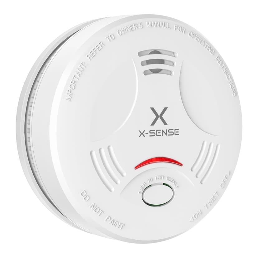 X-Sense Smoke Alarm for Home, 10-Year Sealed Battery Fire Alarm, LED Indicator & Silence Button, Smoke Detector Battery Operated, Conforms to EN 14604 Standard, SD11 - 1