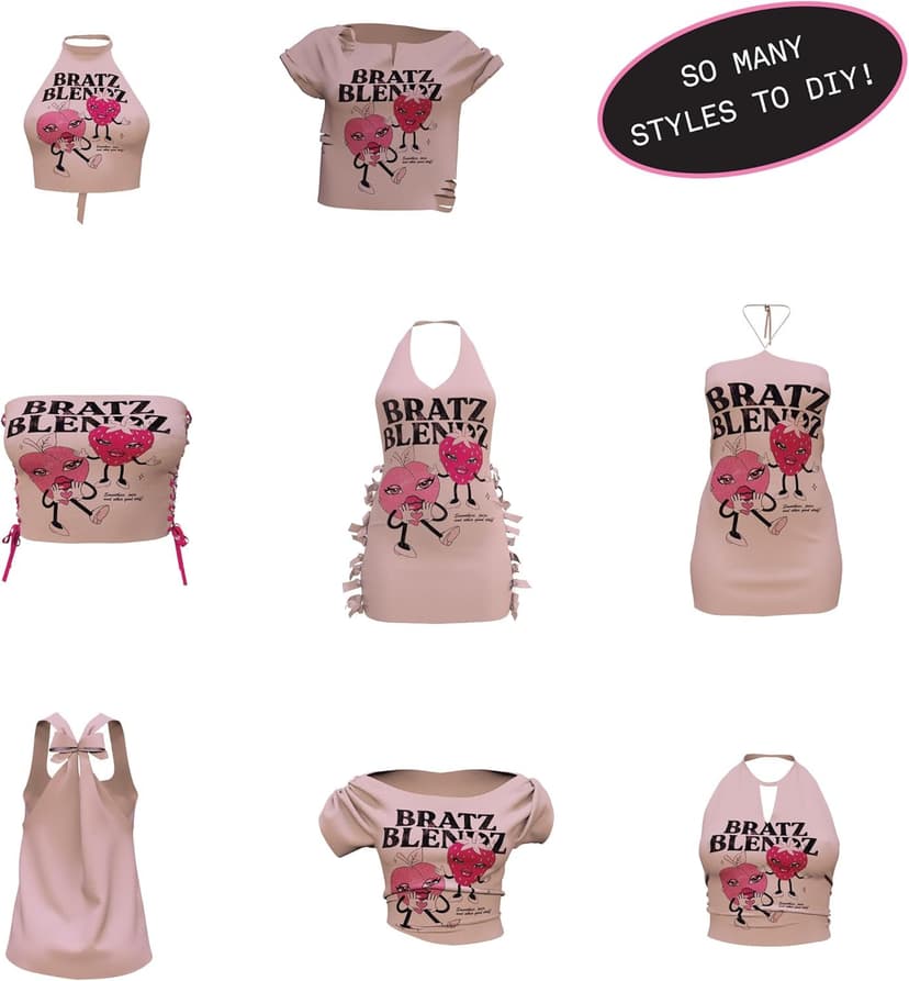 Bratz Stylin' Cloe - Poupée Mannequin avec T-Shirt Personnalisable, avec Accessoires, Jouets Mignons pour Filles - 3