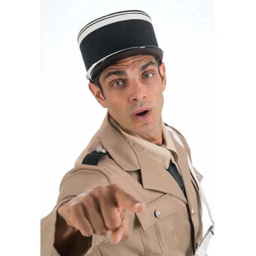Chaks - KÉPI MARÉCHAL Film Gendarme Saint Tropez Adult - Costume Accessory - Cosplay for Carnival - Theme(s): - 3