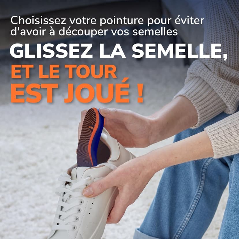 Dr. Scholl’s Semelles Orthopédiques Advanced Hommes Femmes, Pour Chaussures de Travail et Bottes, Soulagent la Fasciite Plantaire, Soutiennent voûte et pieds plats, jusqu’à 150kg, 38-39 - 8