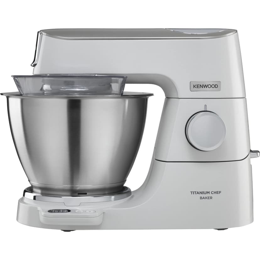 Kenwood Titanium Chef Baker KVC65.001WH Kitchen Processor with Integrated Scales 1200 W + 3-Piece Pastry Set, Spatula and Splash Guard White - 3