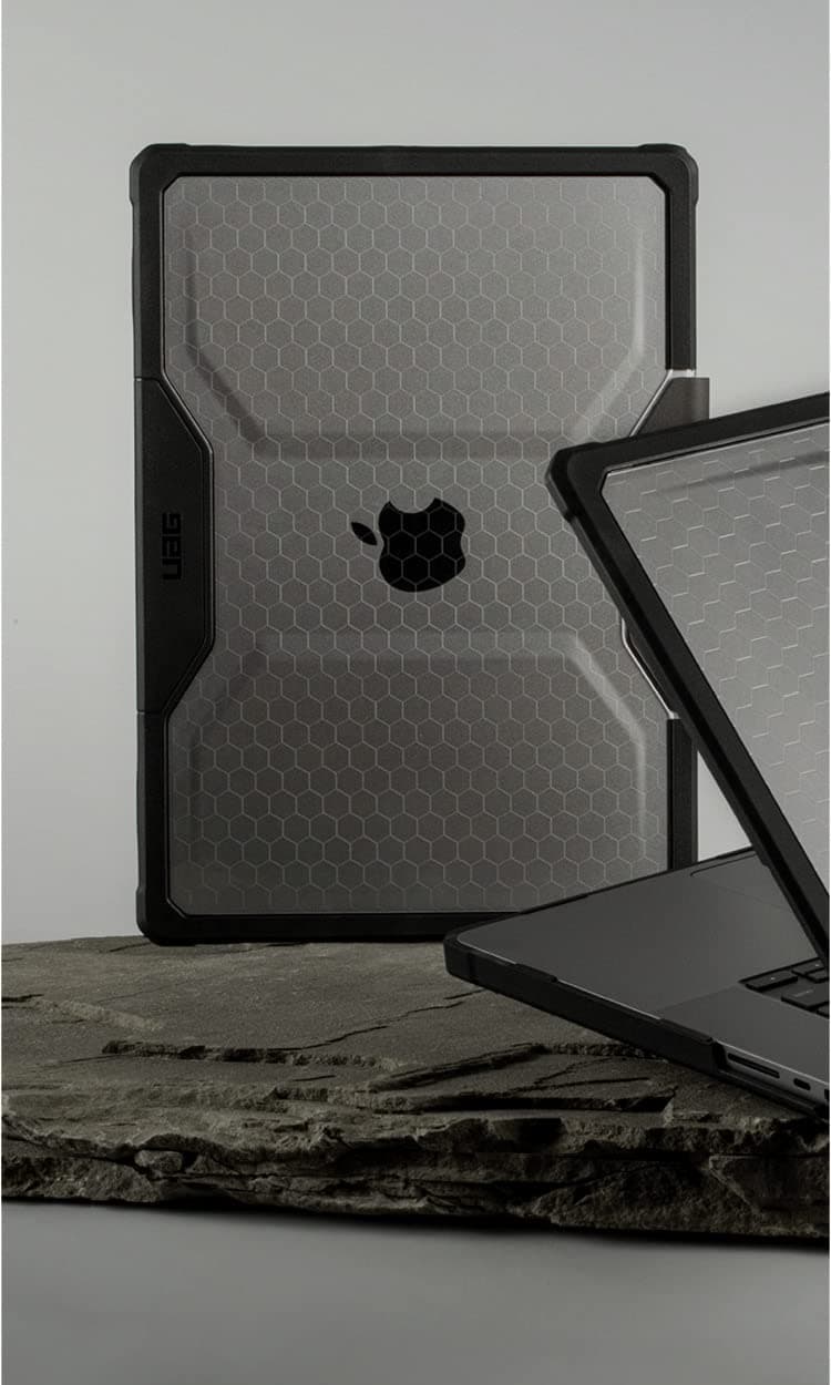 URBAN ARMOR GEAR UAG Designed for MacBook Pro 14" Case M5 2026 M4 2024 M3 2023 Pro/Max Chip Rugged Military Grade Laptop Cover, Plyo Translucent Clear Ice - 7