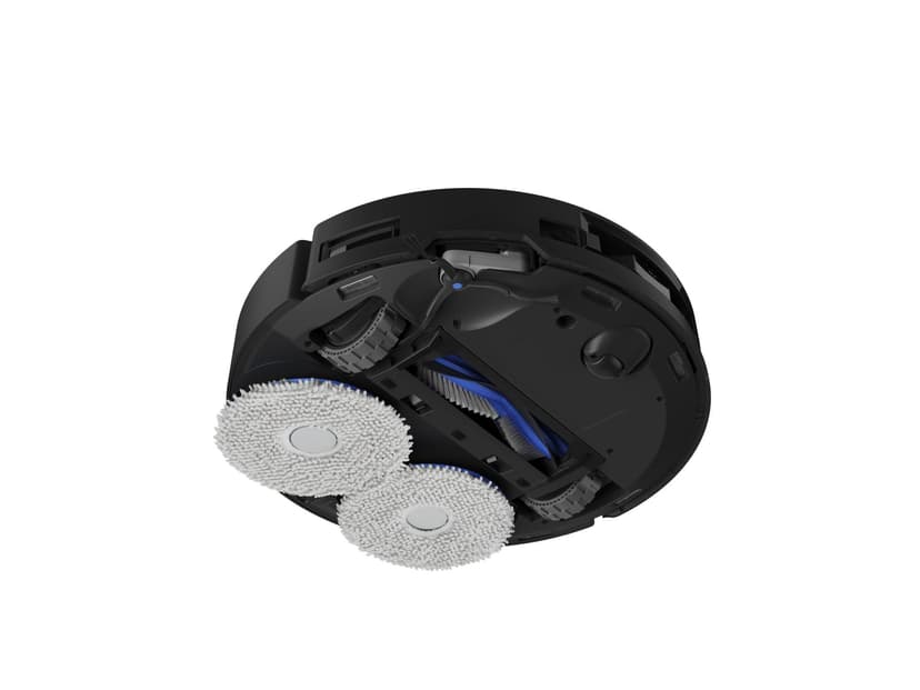 ECOVACS DEEBOT T50 OMNI Robot Vacuum Cleaner, 15000 Pa, Extendable Side Brush and Floor Washer, ZeroTangle 2.0, Warm Water Wash at 75 °C, Ultra Slim 81 mm, Black - 8