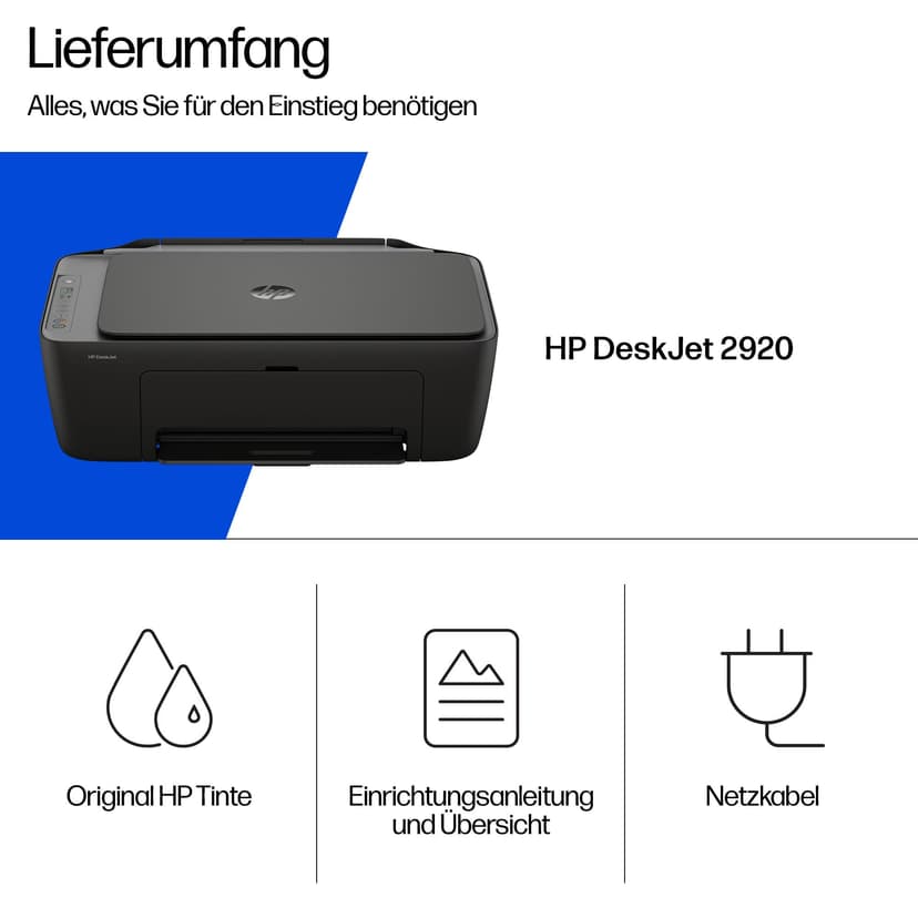 HP DeskJet 2920 Wireless All-in-One Colour Printer - 7