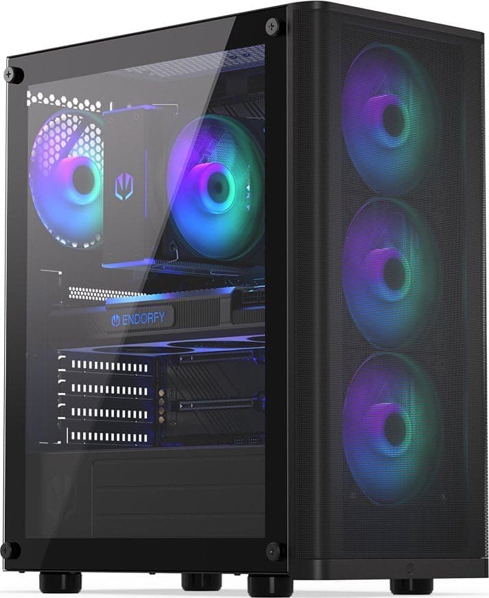 Gaming PC Ryzen 7 5700X 8X 4.6GHz, 16GB DDR4 RAM High Speed, 1TB M.2 SSD, NVIDIA RTX 5060 8GB, Win 11 Pro - 1