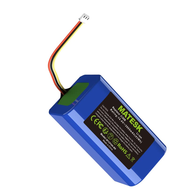 14.4 V 3000 mAh D071-INR-CH-4S1P Vacuum Cleaner Battery for Liectroux C30B, C30B 2D, Midea M4, Blaupunkt XBoost BPK-VCBB1XB, Proscenic Neo 820P 830P MD-C30B Robot Vacuum Cleaner Battery - 1