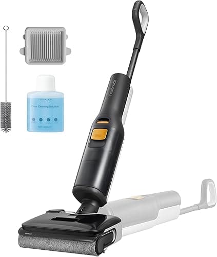 roborock F25 Wet Dry Vacuum Cleaner, Cordless Vacuum Mop All in One with 20000Pa, 194°F Hot Air Flash Drying & Hot Water Self Cleaning, Zero-Tangle Wet Mop Cleaner for Hard Floor, 180° Lie Flat