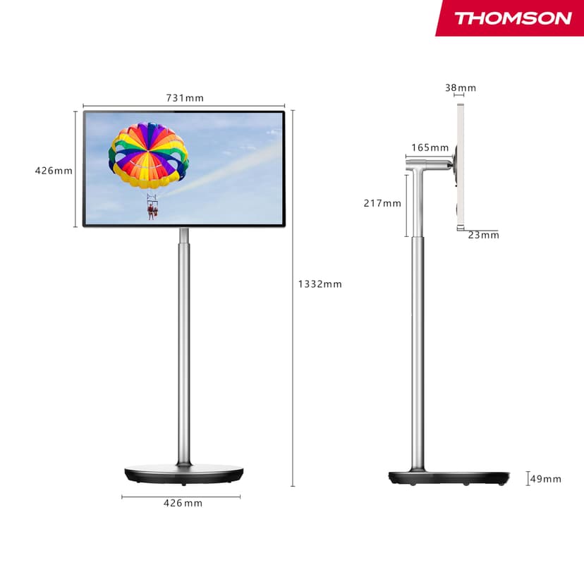 Thomson 32HG4M45GB HD TV (1366x768), Portable Android TV, Voice Control, Bluetooth 5.1, HDMI, Wi-Fi, Up to 4 Hours Battery Life - 2