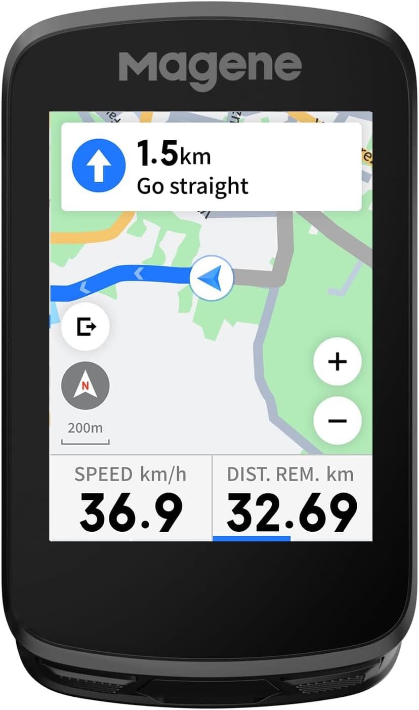 Magene C506 GPS Compteurs Vélo sans Fil, Navigation par Carte, Écran Couleur Tactile, Entraînement Cycliste, Rappels Intelligents, WiFi&Bluetooth, IPX7 - 1