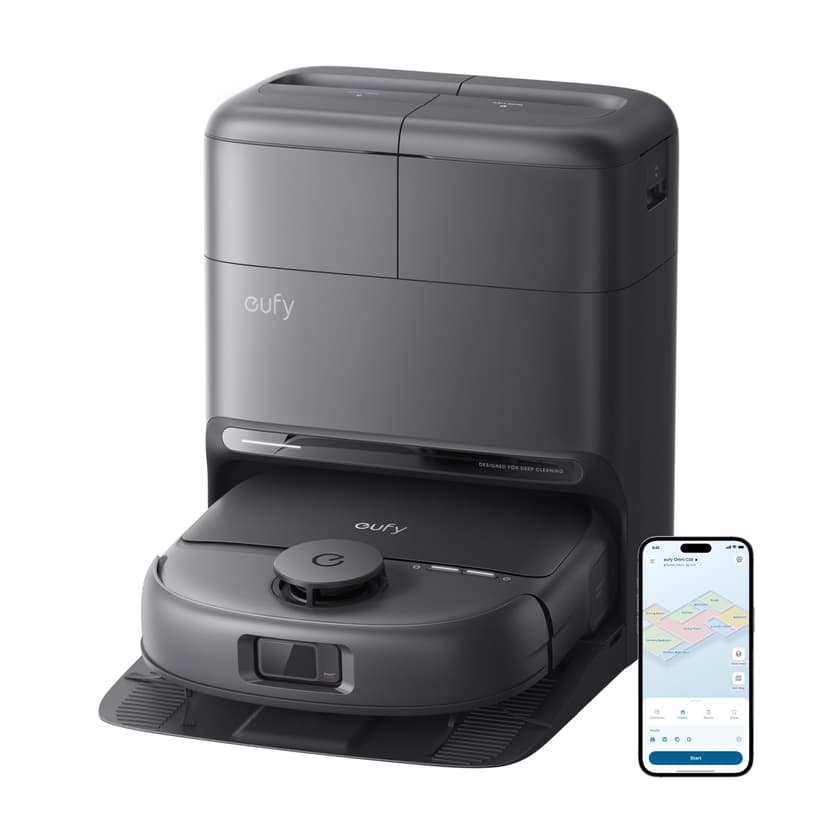 eufy C28 Robot Vacuum Cleaner, Self-Cleaning HydroJet Mop Roller, 15000Pa Turbo Suction, 5-in-1 Combo Vacuum and Mop, Anti-Tangle Design, AI Obstacle Avoidance - 1