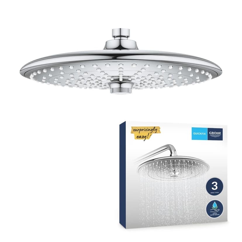 GROHE Vitalio Joy 260 - Head Shower 260mm (3 Spray Zones:… - 1