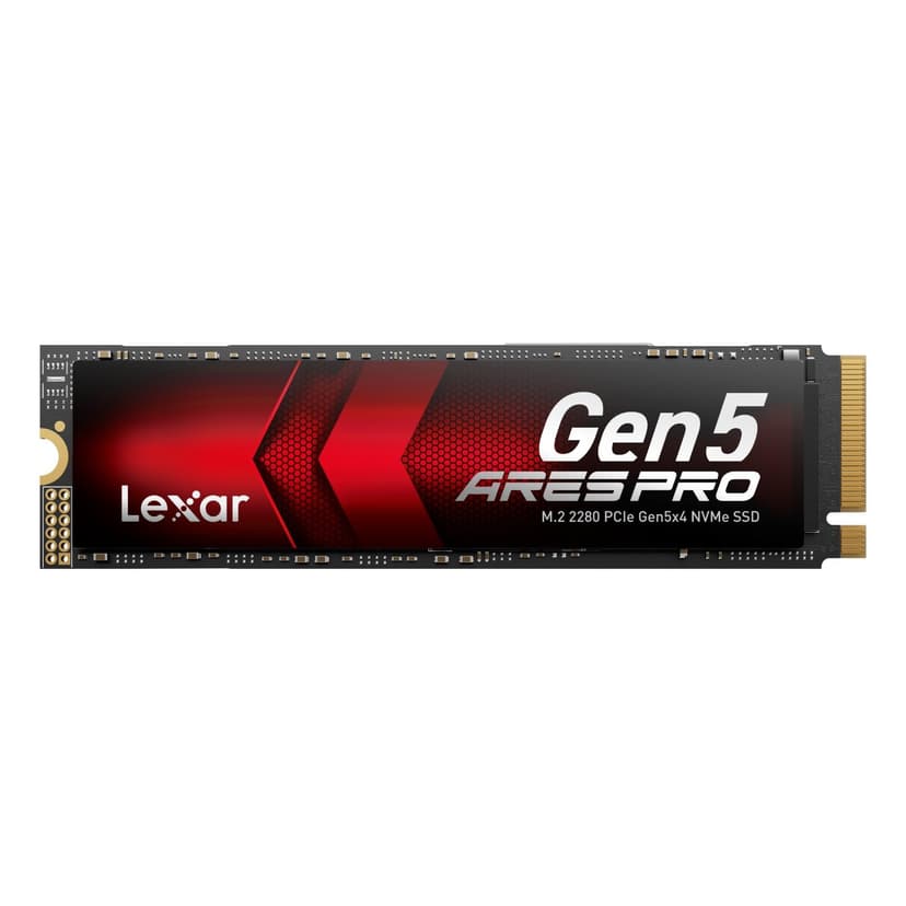 Lexar ARES PRO 1TB Gen5 NVME M.2 SSD, PCIe 5.0 x 4 Internal SSD, Up to 14,000 MB/s Read, for AI Applications, AAA Gaming, Video Editing, Compatible with PC, Laptops & PS5, 5 Year Limited Warranty - 1