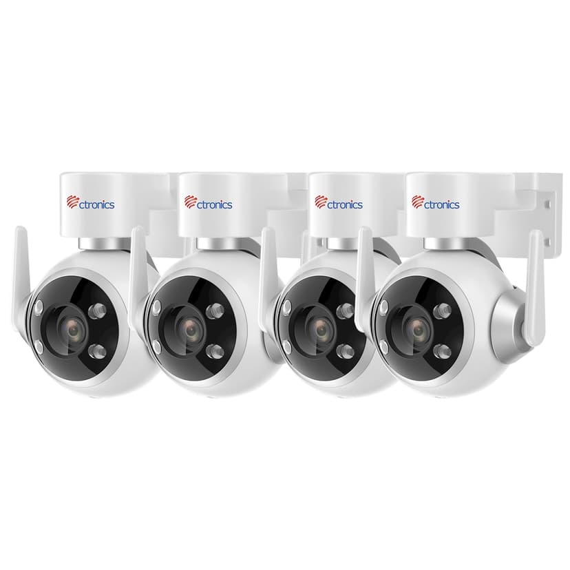 Ctronics 4PCS Outdoor WiFi Surveillance Camera Kit, IP Ca… - 1