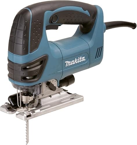 Makita 4350FCTJ Pendelhubstichsäge 135 mm mit LED, 720 W, 230 V, Schwarz, Grün, Silber