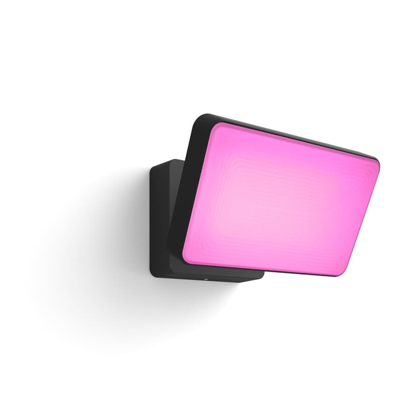 Philips Hue White & Color Ambiance Projecteur Extérieur DISCOVER, Éclairage extérieur en Aluminium Noir, Projecteur lumière compatible avec Alexa, Google Assistant et Apple Homekit - 1