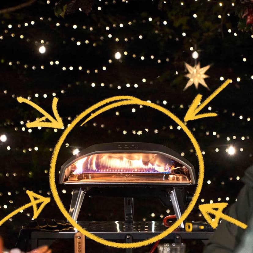 Ooni Koda 16 Outdoor Gas Pizza Oven - Portable Pizza Oven - 37mBar Pizza Gas Oven - Home Pizza Oven - Pizza at Home - Prepare Your Favorite Pizza - 4