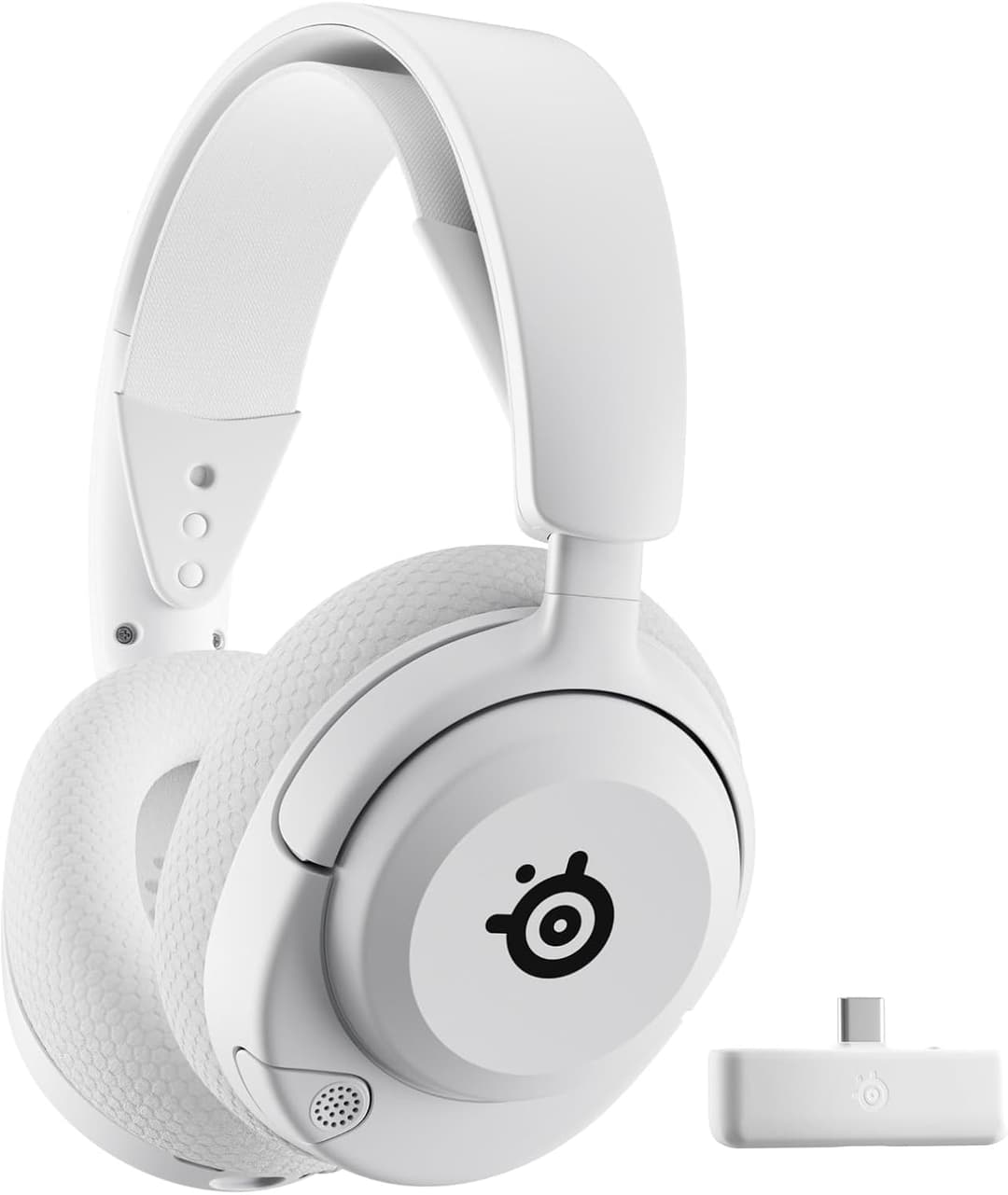 SteelSeries Arctis Nova 5X Wireless Gaming Headset Multi-System Xbox PC Magnetic Neodymium Drivers Over 100 Audio Presets 60H Battery Life 2.4 GHz or BT ClearCast Gen2.X-Mik White