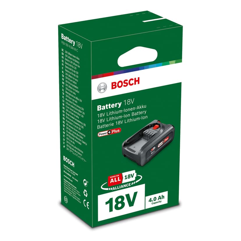 Bosch Battery Pack PBA 18V 4.0 Ah PowerPlus (1 battery 18V 4.0 Ah, 18 Volt System, in carton packaging) - 5