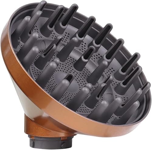 Diffuseur pour cheveux longs Dyson Airwrap - Accessoire pour sèche-cheveux - Pour cheveux ondulés et bouclés - Conversion pour cheveux bouclés (Doré)