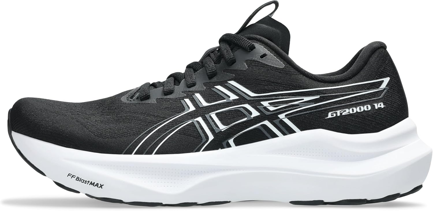 ASICS Homme Gt-2000 14, Black White, 44 EU - 1