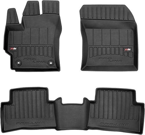 MOTOS Tapis de sol caoutchouc pour Toyota Corolla XII depuis 2018 Améliorez Votre Confort de Voyage avec Le tapis noir antidérapant Auto 3D- tapis voiture Tous Temps pour Voiture, Protection Contre le