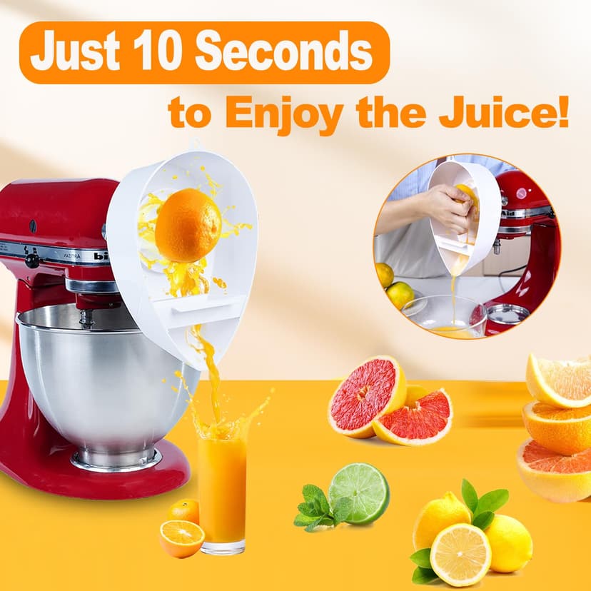 Juicer Attachment for Kitchen aid Stand Mixer, Citrus Juicer Attachment for Kitchen aid Mixer Attachments - 2