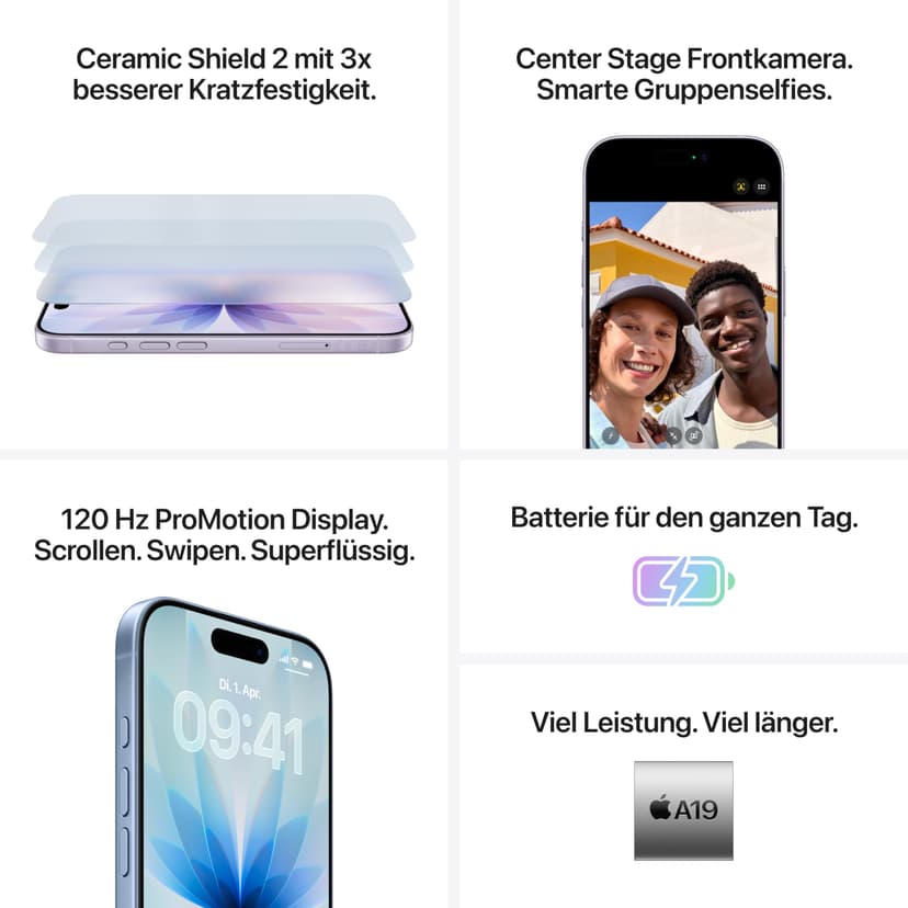 Apple iPhone 17 256GB: 6.3-inch Screen with ProMotion, A19 Chip, Center Stage Front Camera, Better Scratch Resistance, Day Life; Black - 5